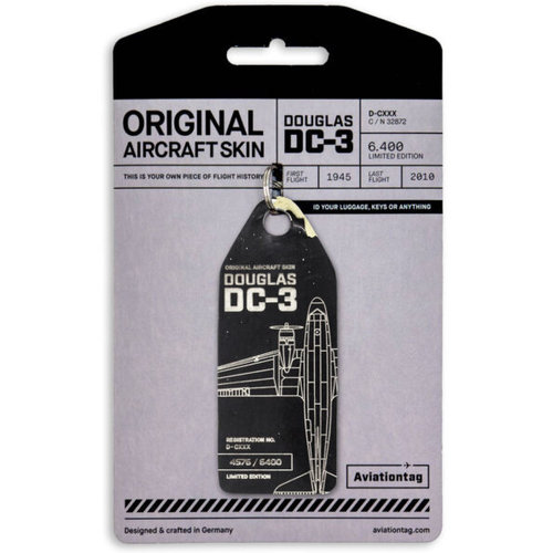 Aviationtag Aviationtag - Douglas DC-3 - “Candybomber” - D-CXXX (black) Aviationtag Aviationtag - Douglas DC-3 - “Candybomber” - D-CXXX (black)