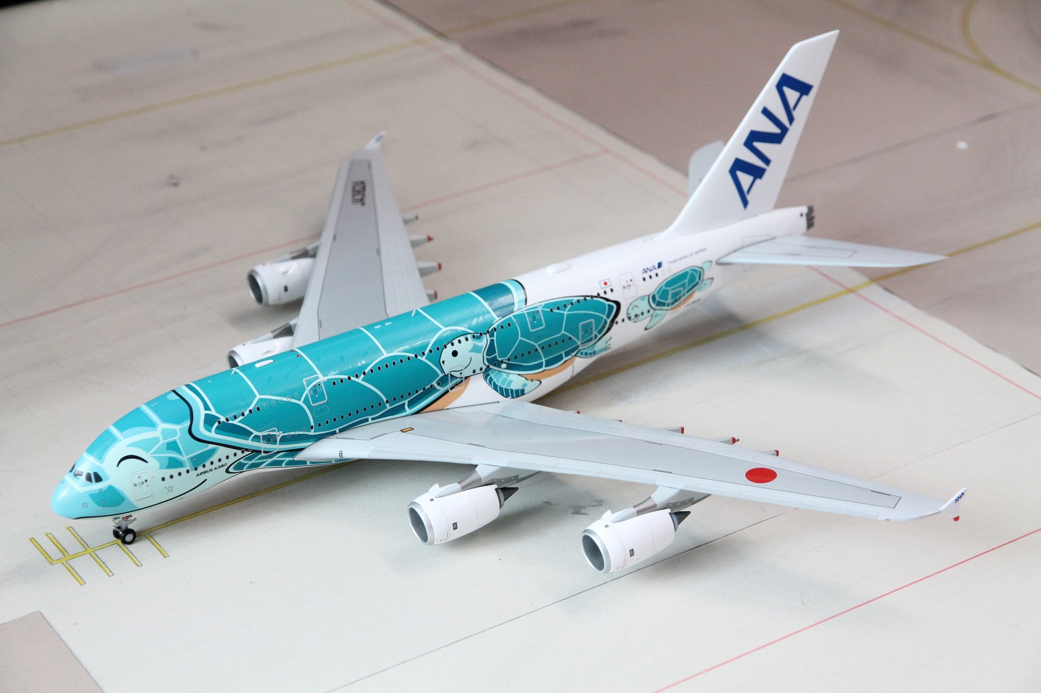 1:200 ANA “Honu Kai” Airbus A380 JA382A JC Wings EW2388006