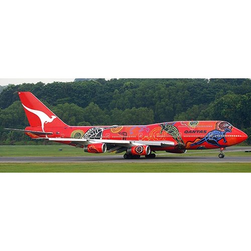 JC Wings 1:200 Qantas "Wunala Dreaming" B747-400 - Flaps Down