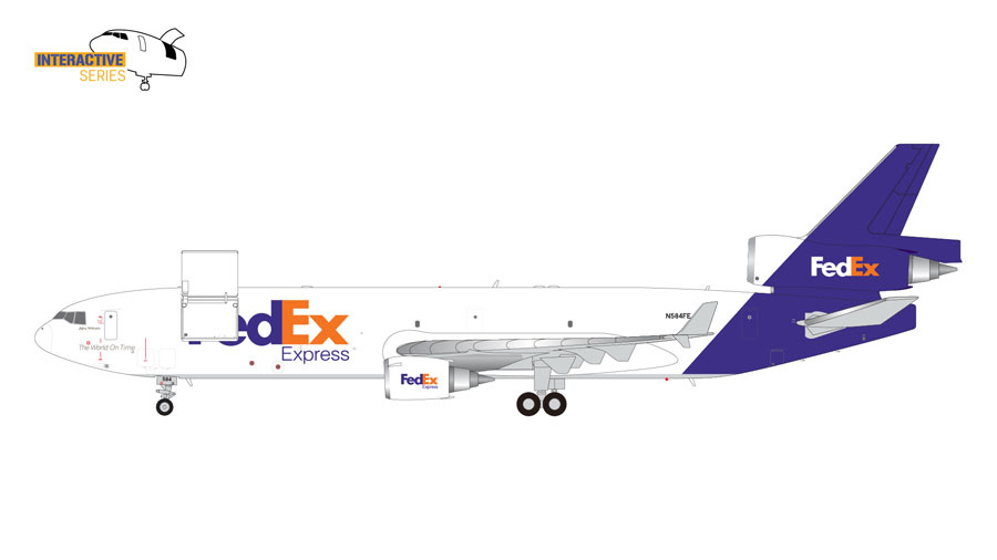 1:200 FedEx McDonnell Douglas MD-11F N584FE Gemini200 G2FDX1178