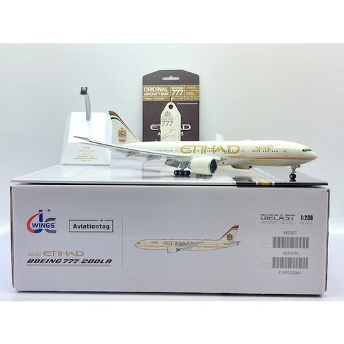 JC Wings 1:200 Etihad Airways B777-200LR + Aviationtag