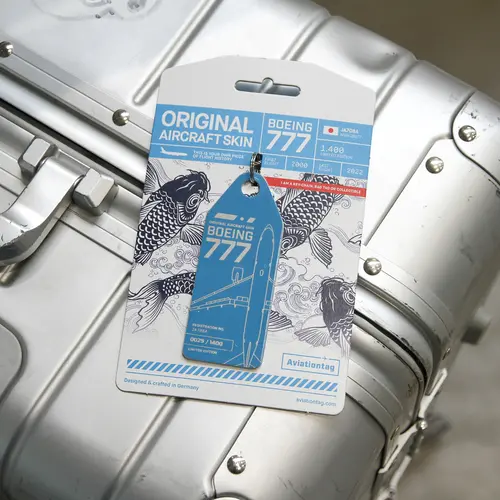 Aviationtag Aviationtag - Boeing 777-200ER - JA708A - ANA (light blue)