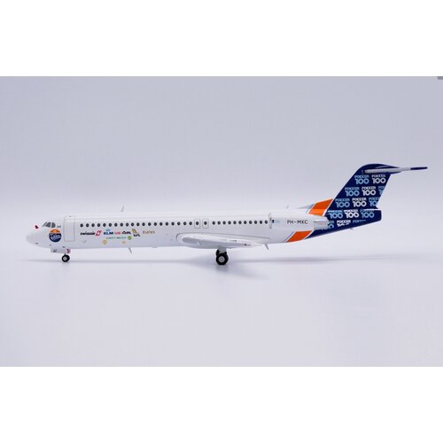 JC Wings 1:200 Fokker House Color “Airline Logo’s” Fokker 100 - DIECAST TRADING EXCLUSIVE
