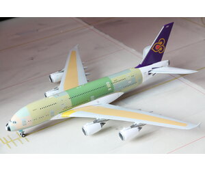 1:200 Thai Airways “Bare Metal” A380 F-WWAO JC Wings XX20062