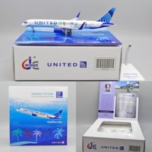 JC Wings 1:200 United Airlines "Her Art Here - California" B757-200