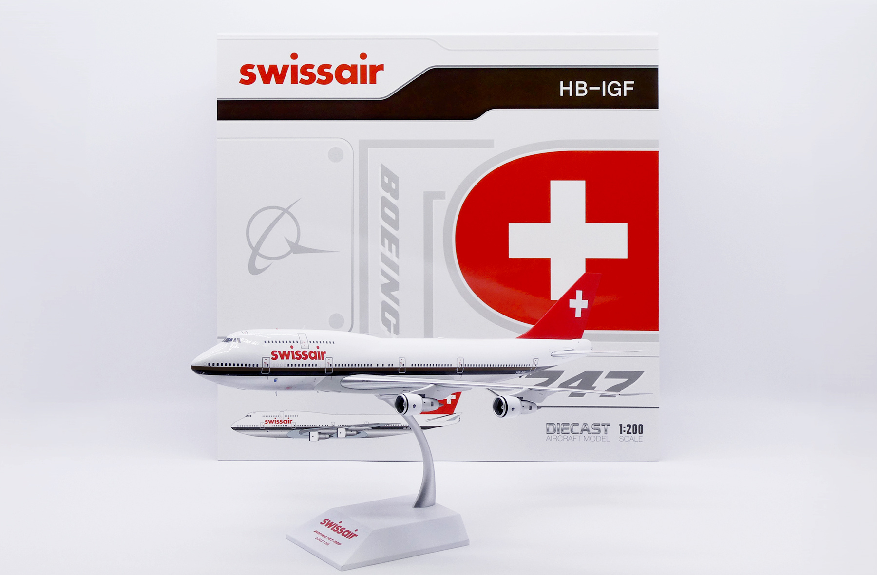 1:200 Swissair Boeing 747-300 HB-IGF JC Wings XX20525