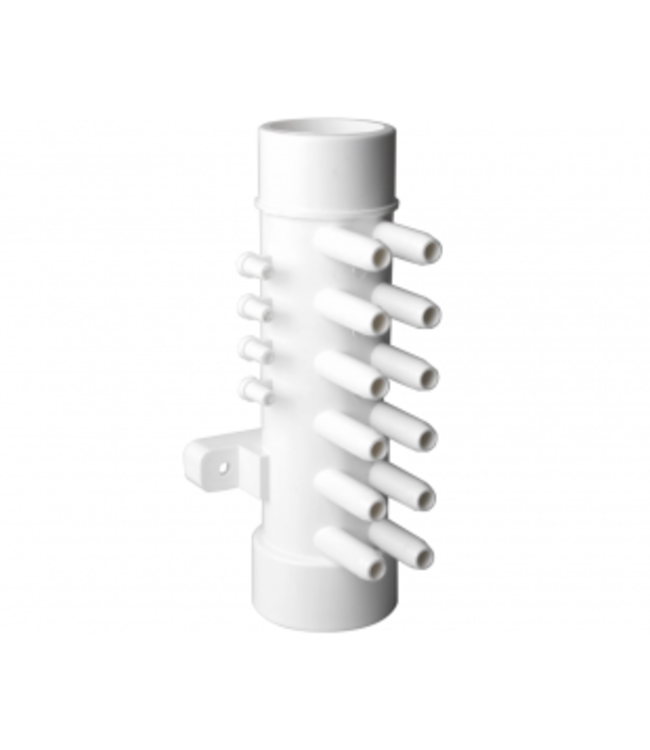 Waterway Europe  1,5" M/F manifold, 3/8" M+ smooth, 12 poorten