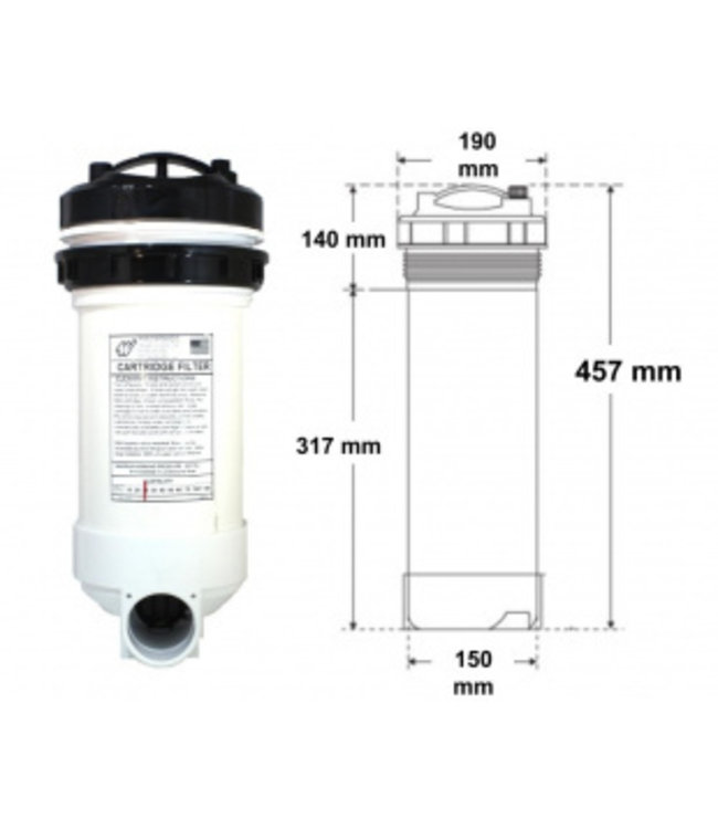 Waterway Europe  Waterway Top-Load filter met brominator