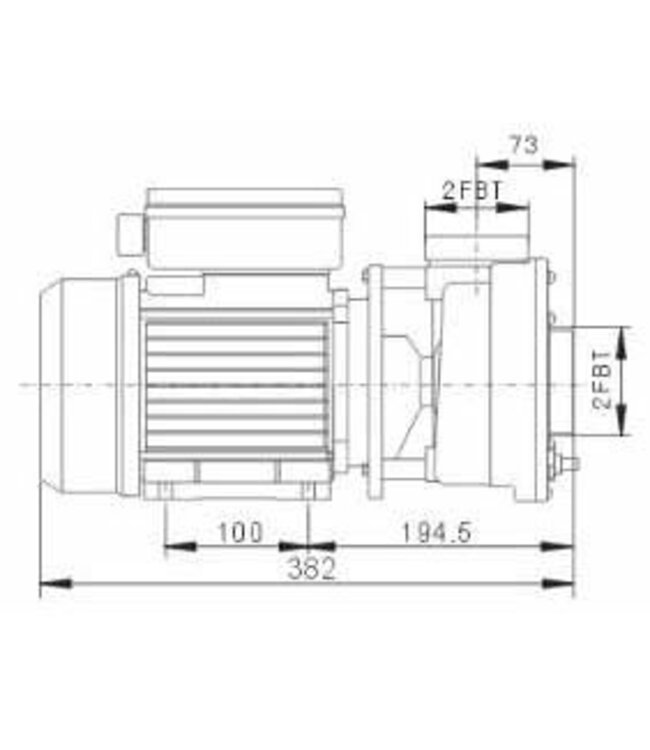 LX Whirlpool  LP200 LX jet pomp 1 snelheid