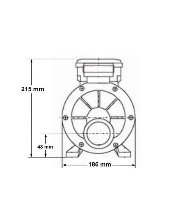 LX Whirlpool  LX Whirlpool JA200 pomp met één snelheid
