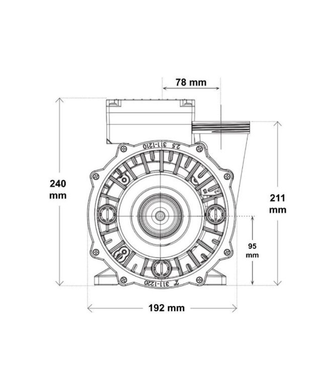 Waterway Europe  Waterway Executive pomp met één snelheid