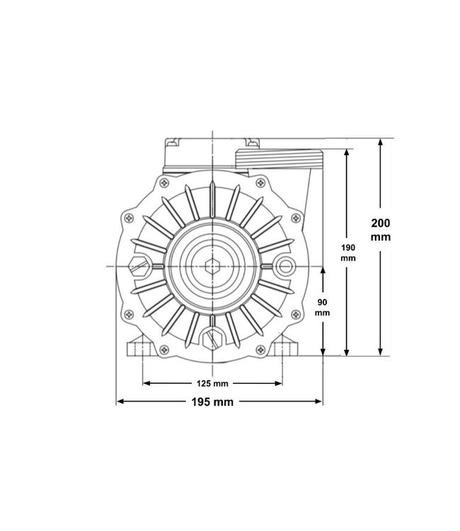 Waterway Europe  Waterway Hi-Flo pomp met één snelheid