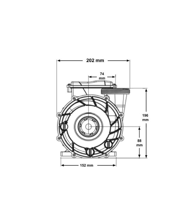 Gecko  Gecko Maelstrom MS-1 3 PK pomp met één snelheid