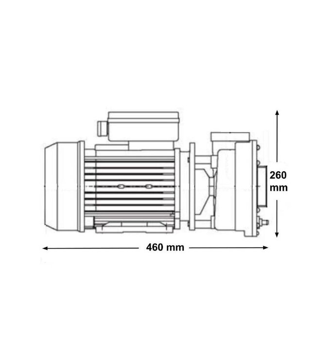 LX Whirlpool  LX Whirlpool WP500-II pomp met twee snelheden
