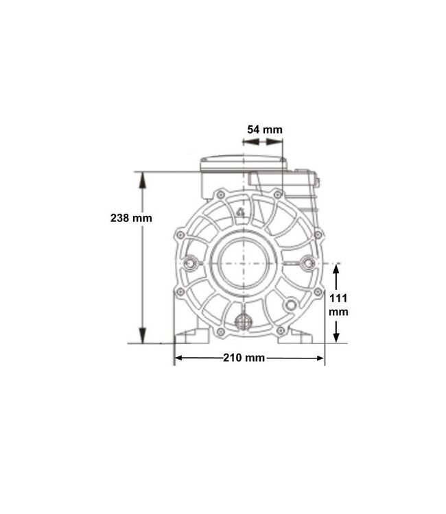 LX Whirlpool  LX Whirlpool WP500-II pomp met twee snelheden