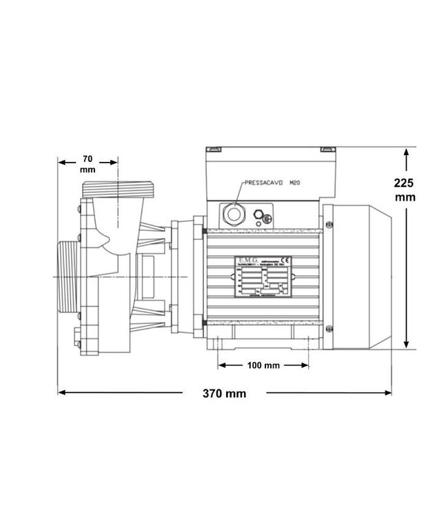 Waterway Europe  Waterway Hi-Flo pomp met twee snelheden