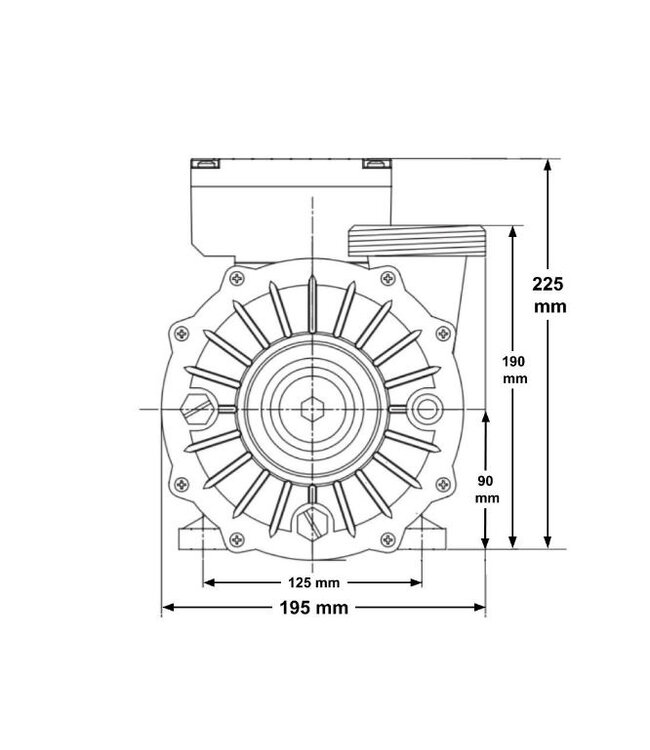 Waterway Europe  Waterway Hi-Flo pomp met twee snelheden