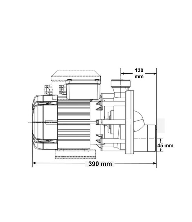 SIREM PB1C8024L1B pomp met twee snelheden