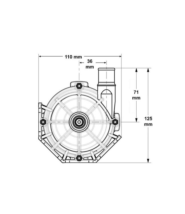 Laing E10 circulatiepomp 3/4" gladde aansluiting