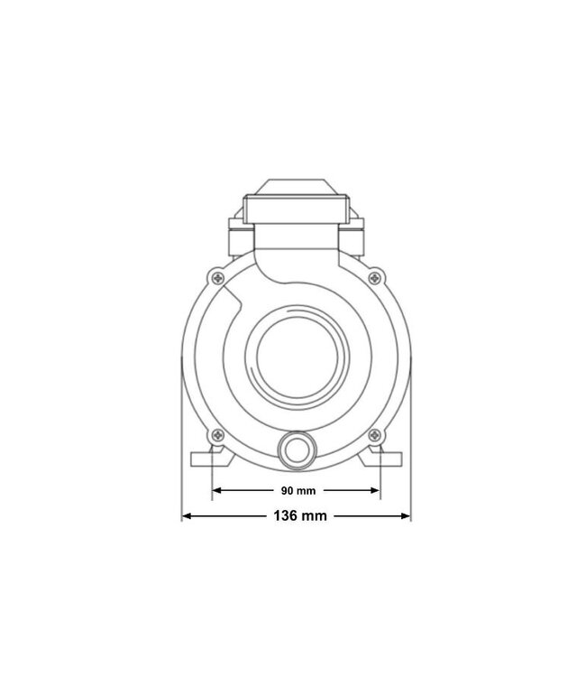 Koller 0,16 PK circulatiepomp - centrale aanzuig