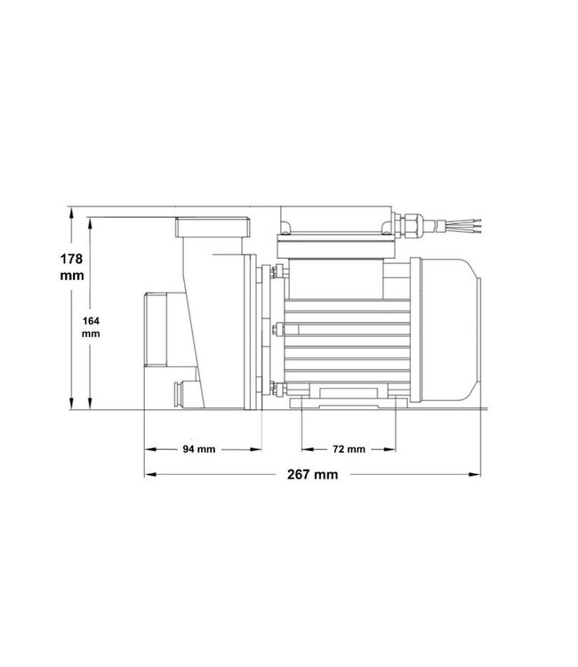 Koller 0,16 PK circulatiepomp - centrale aanzuig