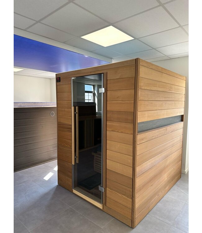 Luxe 2-persoons infrarood sauna met massagefunctie