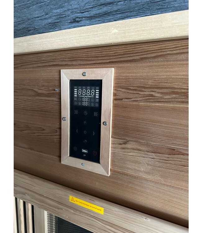 Luxe 2-persoons infrarood sauna met massagefunctie