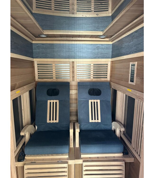 Luxe 2-persoons infrarood sauna met massagefunctie