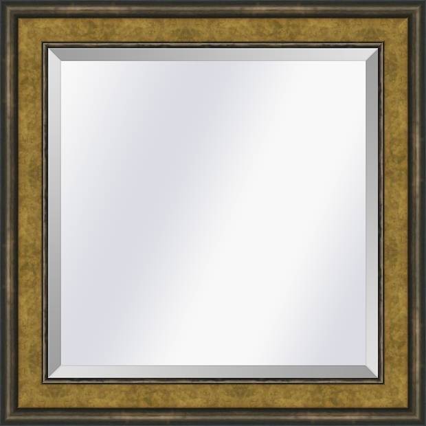 Barokspiegel.nl Spiegel Canaletto Goud-brons small 45mm Buitenmaat 70x100cm