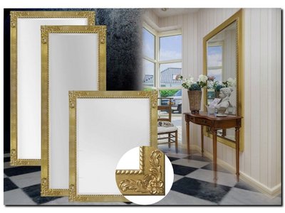 Barokspiegel® Made in Italy Spiegel Raul Antikgold