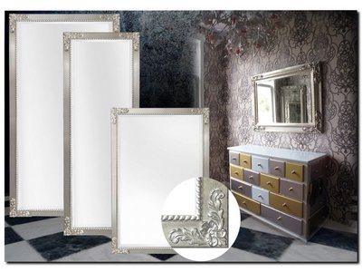 Barokspiegel® Made in Italy Mirror Raul Silver