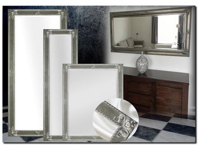 Barokspiegel® Made in Italy Mirror Guido Antiquesilver