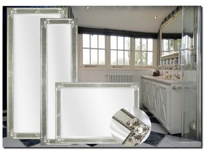 Barokspiegel® Made in Italy Spiegel Guido Silber