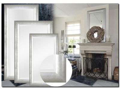 Barokspiegel® Made in Italy Spiegel Enzo Silber