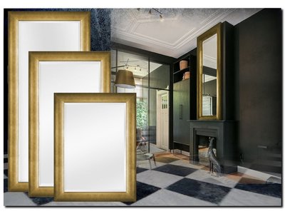 Barokspiegel® Made in Italy Spiegel Enzo Antikgold