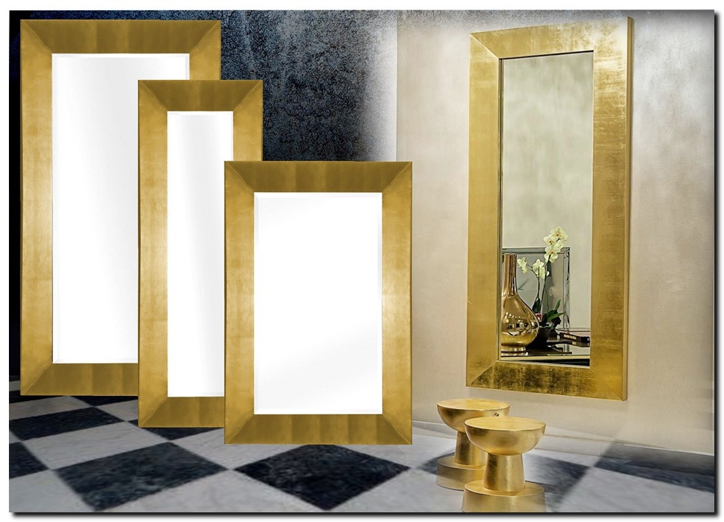 Moderne Spiegel Romano Goud