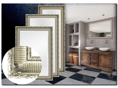 Barokspiegel® Made in Italy Mirror Mauro Silver