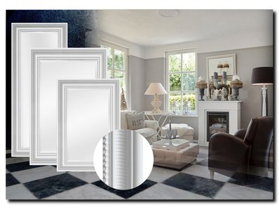 Barokspiegel® Made in Italy Spiegel Cesarino Wit Aanbieding!