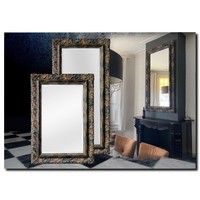 Spiegel Allesandro Shabby Schwarz-Gold