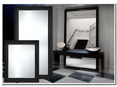 Barokspiegel® Made in Italy Mirror Paride Black