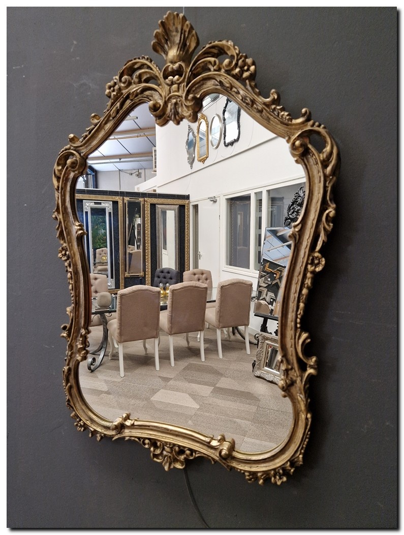Barokspiegel® Made in Italy Spiegel Fiorella Antiekgoud Aanbieding!