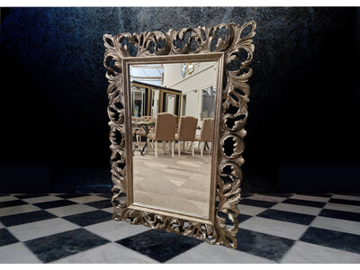 Barokspiegel® Made in Italy Mirror Letizia Antiquesilver