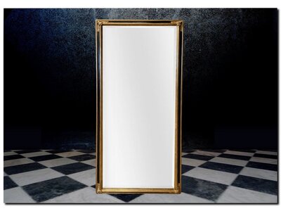 Barokspiegel® Made in Italy Mirror Osvaldo Antiquegold-Black