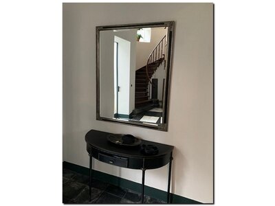 Barokspiegel® Made in Italy Mirror Osvaldo Antiquesilver-Black