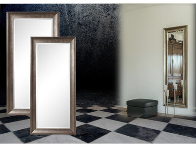 Barokspiegel® Made in Italy Spiegel Paride Antiksilber