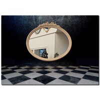 Spiegel Gilda aus unbehandeltem Holz Angebot!