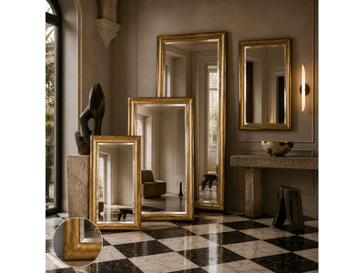 Barokspiegel® Made in Italy Spiegel Enzo Antikgold