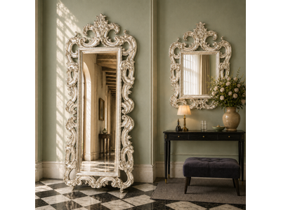 Barokspiegel® Made in Italy Mirror Quirino Silver