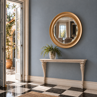 Ronde spiegel Perla Goud Aanbieding!