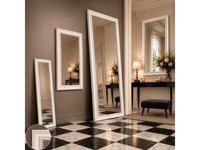Barokspiegel® Made in Italy Spiegel Nino Wit Aanbieding!